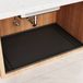 Merkloos Tapis d'évier en silicone, 34 x 22 pouces (environ 86,4 x 55,9 cm), noir