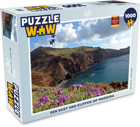 MuchoWow Puzzel Een kust van kliffen op Madeira - Legpuzzel - Puzzel 1000 stukjes volwassenen