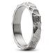 sidegren New Classics | 4 mm zilverkleurige roestvrijstalen ring met rustieke afwerking