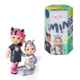 BABY born Minis Online Dubbelpak 4 Noah en Billie 906057-6,5cm Pop met Metallic Kleur Outfit en 7cm Pop met Verwijderbare Hoofdband - Geschikt voor Kinderen vanaf 3+ Jaar.