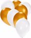 Shoppartners Bv Ballonnen Wit Goud 30 stuks 27 cm