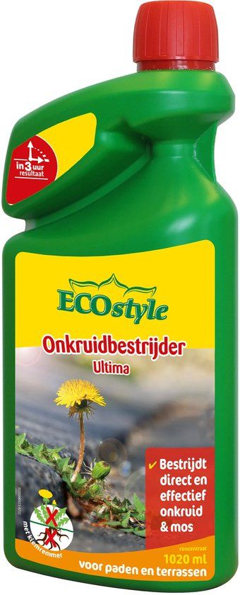 ECOstyle Ultima onkruid & mos -bestrijdt wortel en blad - concentraat 510 ml