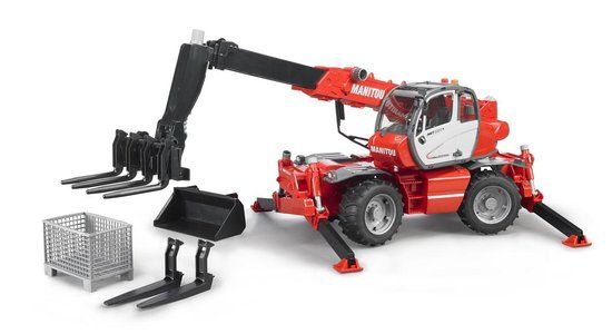 Bruder 2129 Manitou MRT 215 - Wiellader - 1:16 - Zwart/Rood