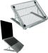 kwmobile Laptopstandaard voor Laptop PC / Portable Monitor / Tablet – Laptopstandaard – Notebookhouder – Houder – Laptopaccessoire – zilver