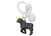 O meta[l]morphose METALMORPHOSE - Stier sterrenbeeld charme sleutelhanger - Taurus astrologisch teken - cadeau voor mannen, vrouwen en kinderen, zwart, één maat, Zwart, Eén maat