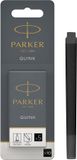 Parker Lange Vulpen Inktpatronen | Zwarte QUINK Inkt | 10 Stuks