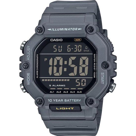 Casio Collection AE-1600H-8BVEF Horloge - Kunststof - Grijs - Ø 47 mm