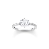 Thomas Sabo Ring Dames Zilver Wit Zirkonia Maat 58 TR2474-051-14-58