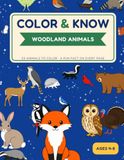 Color & Know: Woodland Animals: 53 Big, Bold Animals to Color — A Fun Fact on Every Page