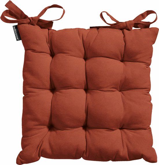 Madison Toscane kussen 46x46 Panama terra - Bruin/Oranje/Rood
