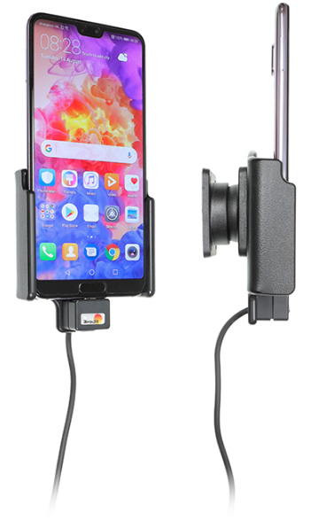 Brodit Active holder with cig-plug - Black