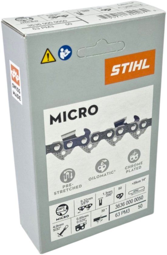 STIHL Zaagketting 3/8" P Picco Micro 3 (PM3) 1,3 MM, 35 CM