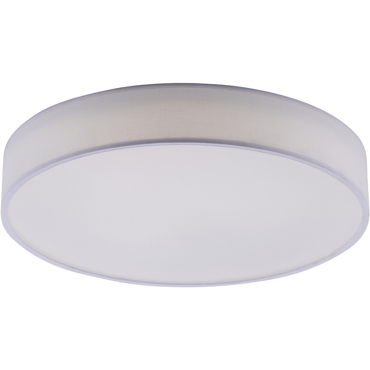 BES LED LED Plafondlamp WiZ - Trion Ditro - 45W - Aanpasbare Kleur - Dimbaar - Afstandsbediening - Rond - Mat Wit - Aluminium