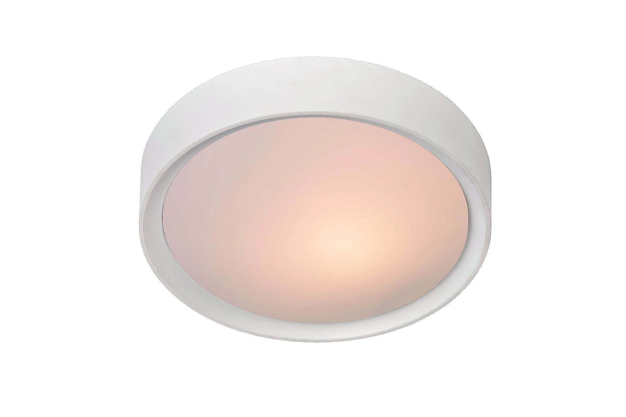 Lucide Lex Plafonniere 1 Lichts Ø 25 cm Wit - 5411212082305