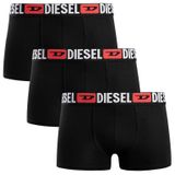 DIESEL Boxershorts 'Damien' neonrood / zwart gemêleerd / wit