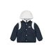 Stains&Stories winterjas - donkerblauw/wit
