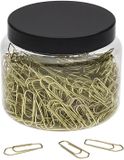 WEDO Paperclips, metaal, 26 mm, messing, 400 stuks