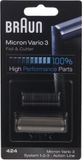 Braun rasoir combipack 424 pour rasoir 1-2-3, micron vario3, Action Line