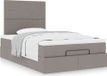 Maison Exclusive - Cadre de lit ottoman avec matelas taupe, 120x200 cm, textile