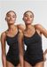Urban Classics Cotton Lace 2-Pack Tanktop - Zwart/Zwart - L