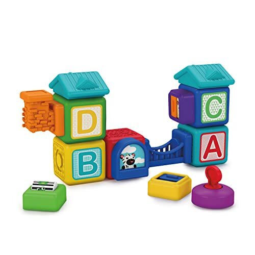 Baby Einstein Bridge & Learn magneetkubus voor kinderen vanaf 6 maanden, 15 stuks