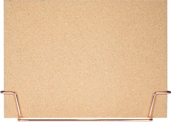 QUVIO Memobord / Kurkbord - Bruin / Rose