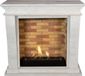 Xaralyn Bio-ethanol haard - Kreta-Mini BST-SWU - wit natuursteen - 3 KW verwarming