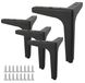 Set de 4 pieds de meuble de remplacement - 17 cm - Pour divers meubles