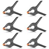 Neewer® Set van 6 hoogwaardige mosselin-veerklemmen, veren, 11,4 cm, voor fotostudio, achtergronden, houtbewerking