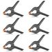 Neewer® Set van 6 hoogwaardige mosselin-veerklemmen, veren, 11,4 cm, voor fotostudio, achtergronden, houtbewerking