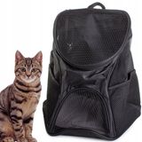 Verk OUYAYING - Dierenvervoerrugzak - Nylon - Zwart - Ergonomisch - Max. 10 kg