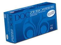 Doc Powder Free EKO - Nul Nitril Handschoenen, Ultra licht & zacht, Maat X-Large, Poedervrij, Dispenser Box van 100 enkele handschoenen, Small, Blauw, 100