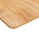 vidaXL Wastafelblad, lichtbruin, 100x50x1,5 cm, massief hout, behandeld