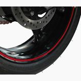 Vicma Reflecterende wiel/Rim Stripe 7 mm in breedte – rood – 600 cm lang.