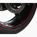 Vicma Reflecterende wiel/Rim Stripe 7 mm in breedte – rood – 600 cm lang.