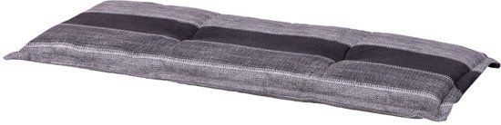Madison tuinbankkussen Denim stripe 180x48 cm - grijs