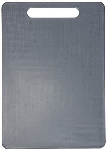 KESPER Snijplank van PE-kunststof in grijs, 34 x 24 x 0,6 cm