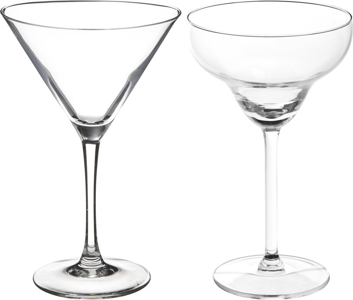 Secret de Gourmet Cocktailglazen set - margarita/martini glazen - 8x stuks