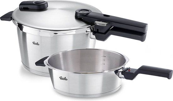 Fissler Vitaquick Premium 2-delige snelkookpanset - 2.5 en 4.5 liter - 22 cm