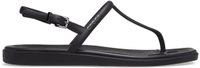 Crocs Miami Serie - Dames Thong Sandalen - Zwart - Maat EU 41-42