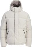 JACK & JONES Soho puffer hood - heren winterjas - beige (dove)