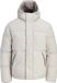 JACK & JONES Soho puffer hood - heren winterjas - beige (dove)