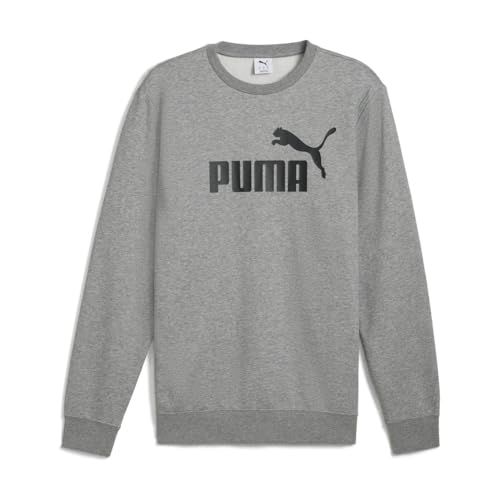 Puma Crew Sweatshirt ESS No.1 Logo Crew FL 682558 Medium Gray Heather-3XL