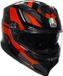 AGV K7 Taurax Integraalhelm - Zwart/Grijs/Rood - Maat XXL