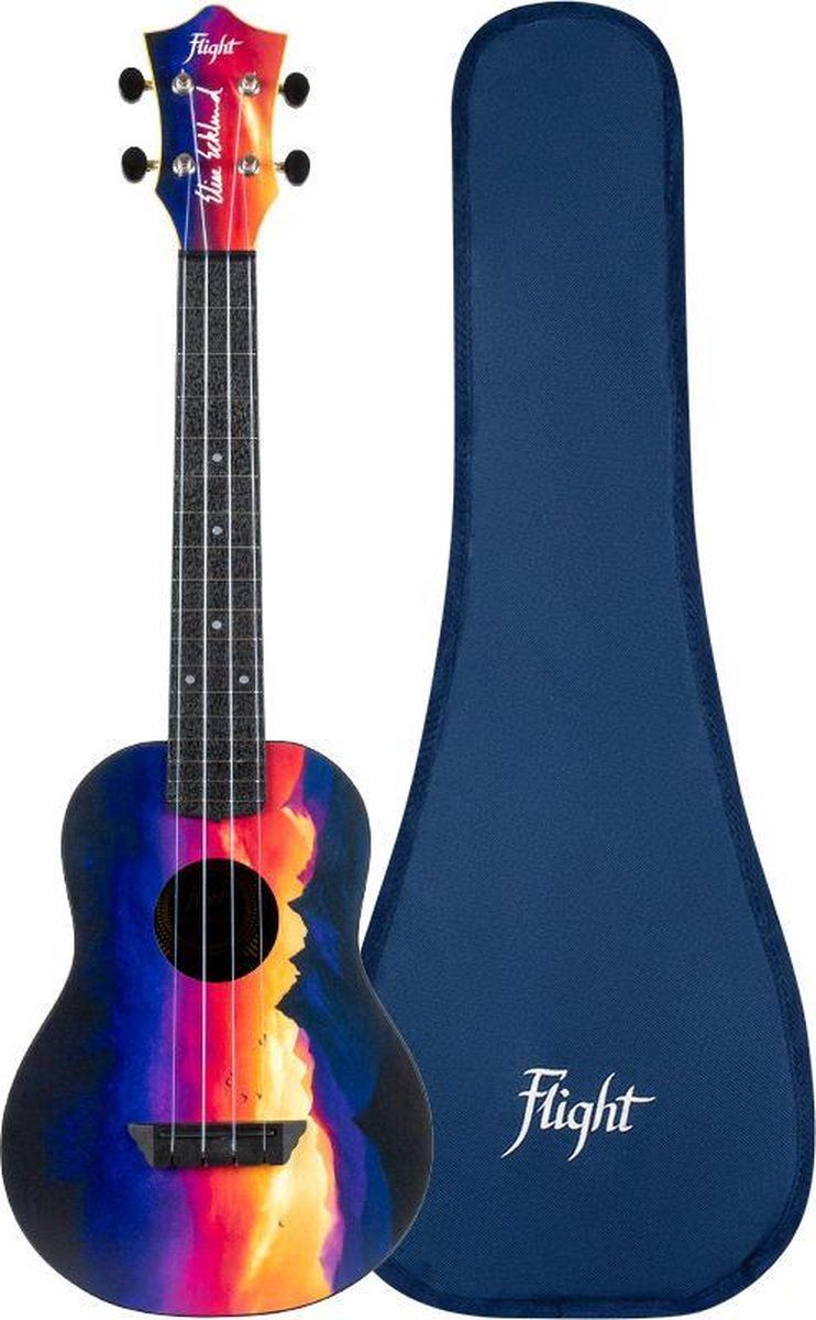Flight Concert Ukelele - Elise Ecklund Signature Travel Series - Sunset - 3831120908375