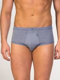 zd ZERO DEFECTS Slip 'Senior Egyptian cotton' blauw denim