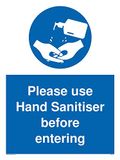 Gebruik Hand Sanitiser voordat u
