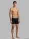 Calvin Klein Boxer Brief 3-pack Black Bodies W/gulf Blue/light Cas Taille: M