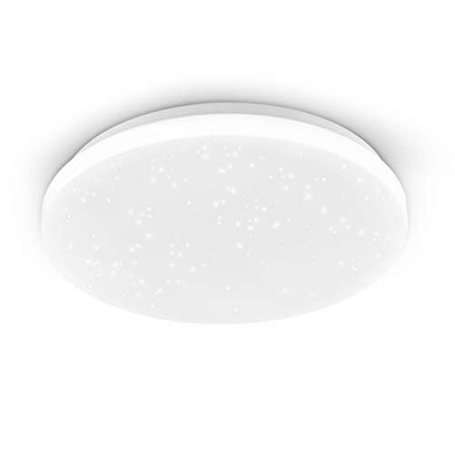 EGLO Wand- / Plafondlamp, Kunststof Met Kristaleffect, 18 W, Diameter 31 cm, Wit