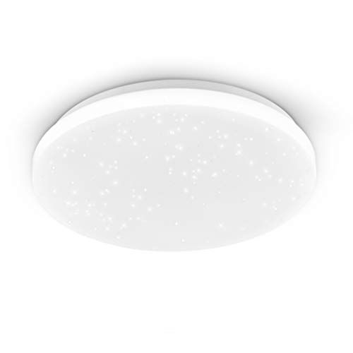 EGLO Wand- / Plafondlamp - Kunststof Met Kristaleffect - 18 W - Diameter 31 cm - Wit